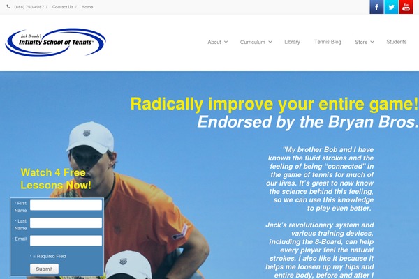 Site using Jamie Social Icons plugin