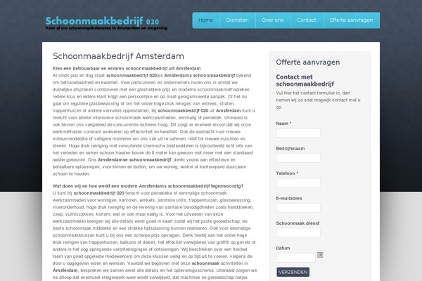 WordPress website example screenshot