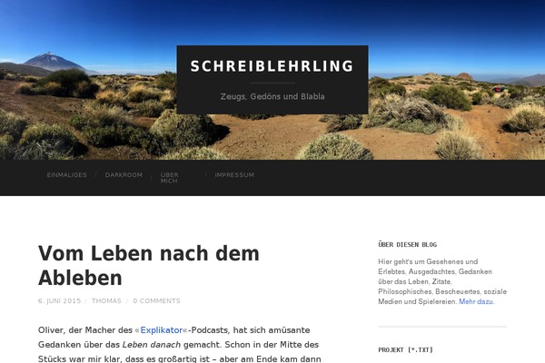 Hemingway theme site design template sample