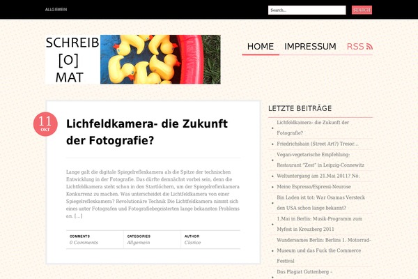 Bueno theme site design template sample