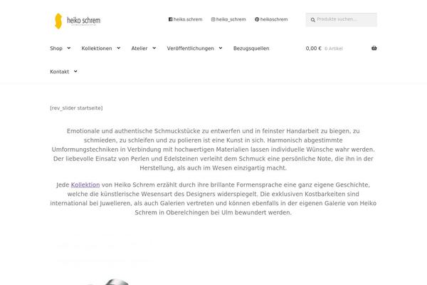 Storefront theme site design template sample