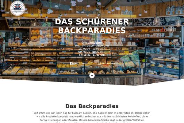 One Page Express theme site design template sample