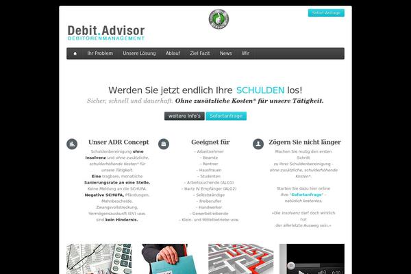 schuldenhilfe.bayern site used Aqua