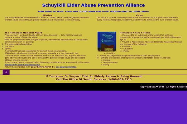 schuylkillelderabuse.org site used Total
