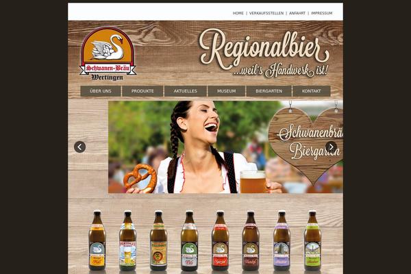 Schwan theme site design template sample