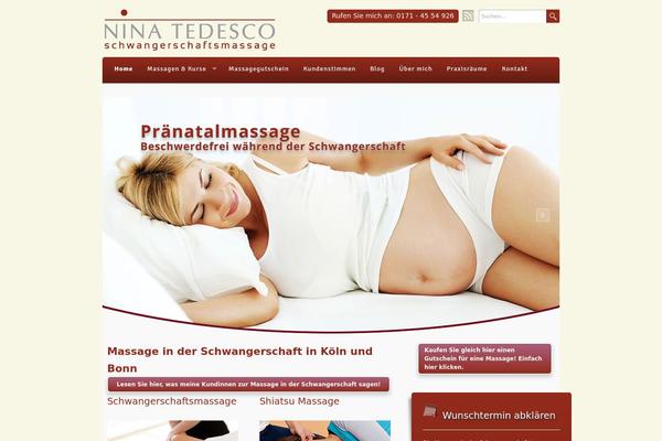 Wellness theme site design template sample