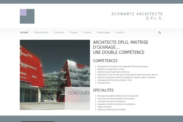 schwartz-architecte.com site used Modernize V3.00