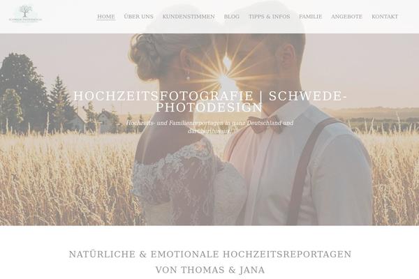 Etudes theme site design template sample