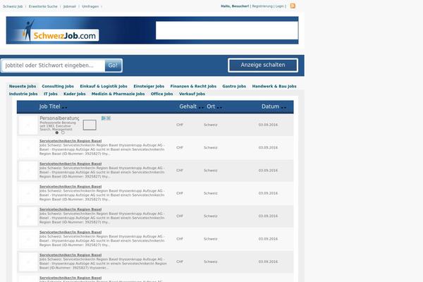 schweizjob.com site used Blue.css