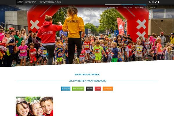 Kinetika theme site design template sample