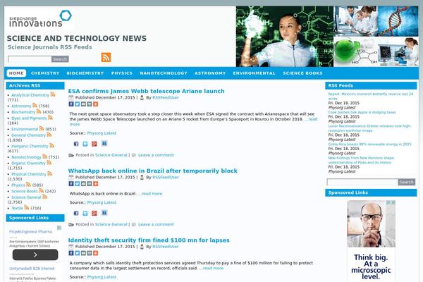 Site using Category-specific-rss-feed-menu plugin