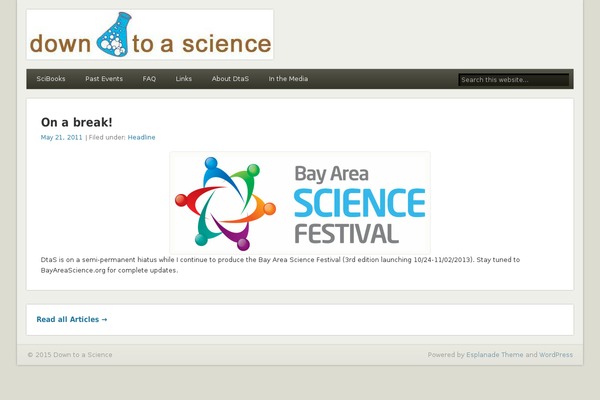 Esplanade theme site design template sample