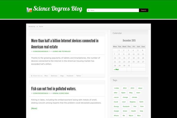 News theme site design template sample