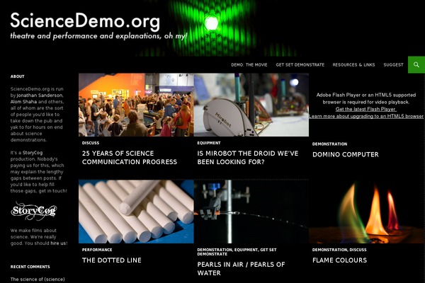 sciencedemo.org site used Twentyfourteen-child-01