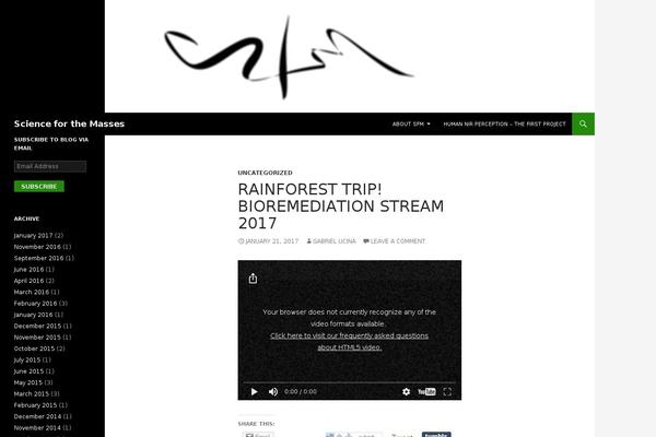 Twenty Fourteen theme site design template sample