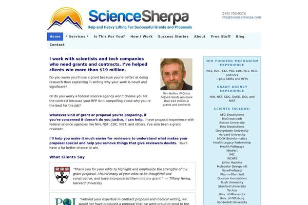 Thesis 1.8.4 theme site design template sample