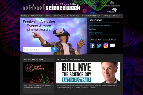scienceweek.net.au site used Science-week
