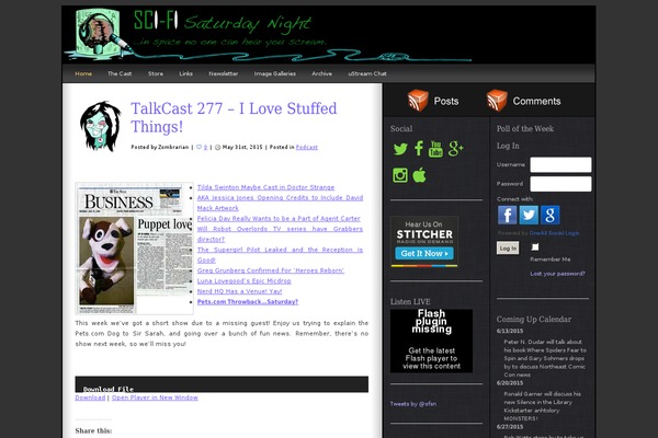 Site using Heroic Social Widget plugin