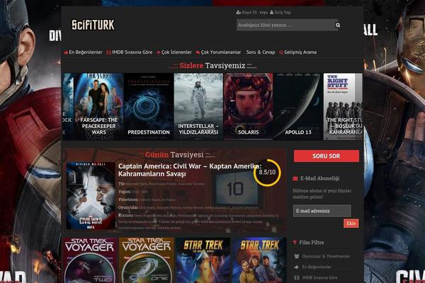 Enlightenment theme site design template sample