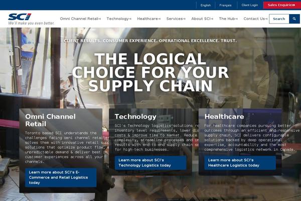 Logistic theme site design template sample