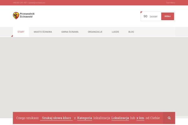 City Guide theme site design template sample