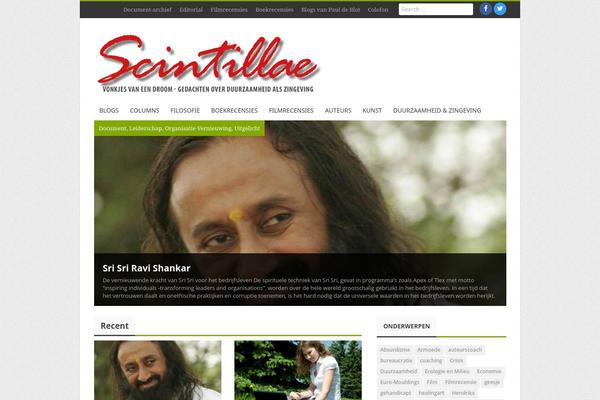 Journal theme site design template sample