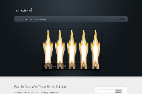 Envisioned theme site design template sample