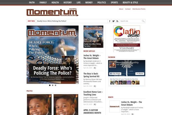 Max Mag theme site design template sample