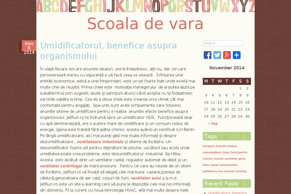scoaladevara.eu site used Scrappy
