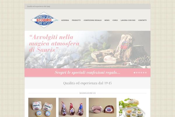 Gather theme site design template sample