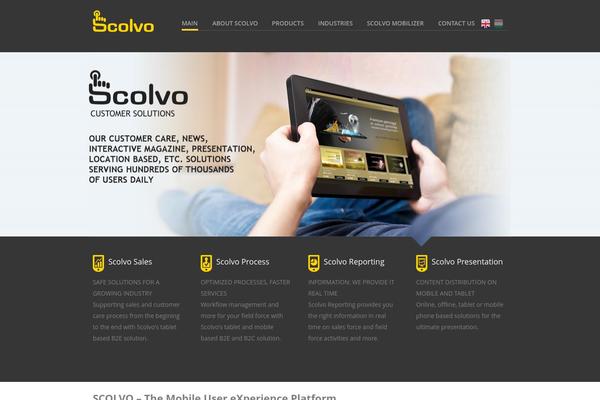 Techno theme site design template sample