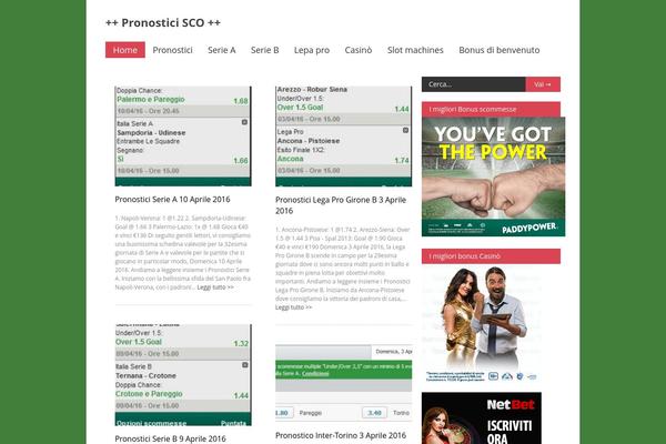Gonzo theme site design template sample