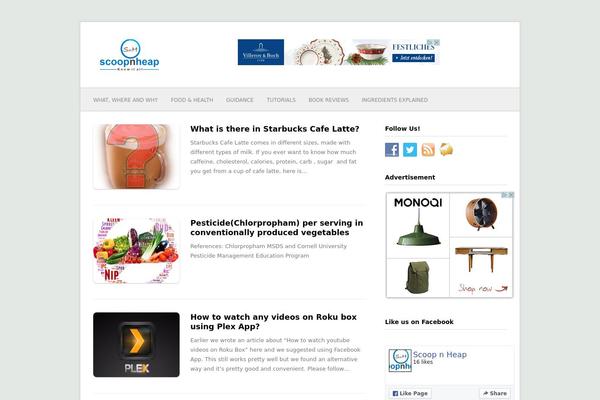 scoopnheap.com site used Wpex-freshandclean