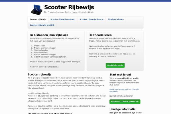 Skeleton theme site design template sample