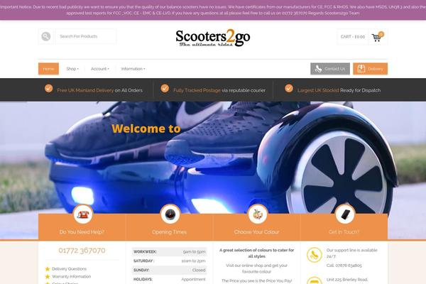 scooter theme websites examples