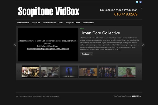 Videozoom theme site design template sample