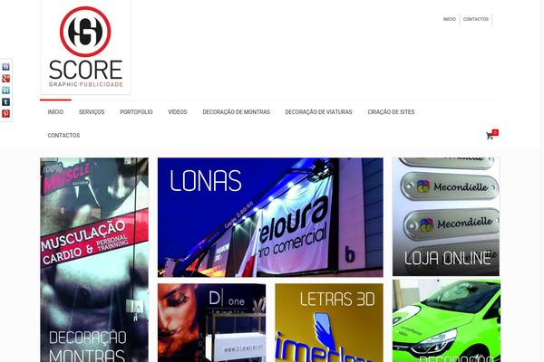 Site using Social Slider plugin