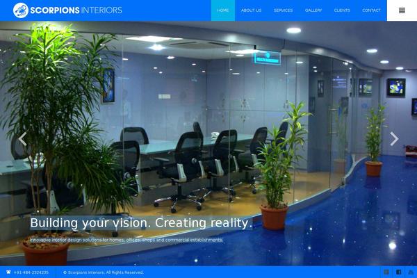 Interior theme site design template sample