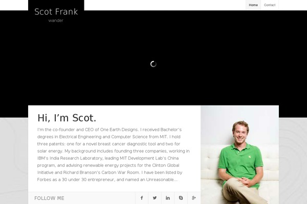 Adventure theme site design template sample