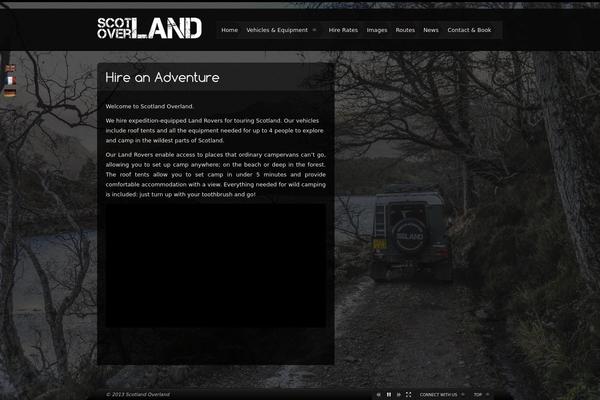Storm theme site design template sample
