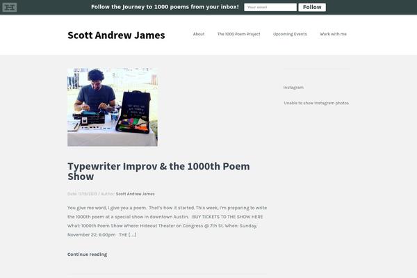 scottandrewjames.com site used Breve