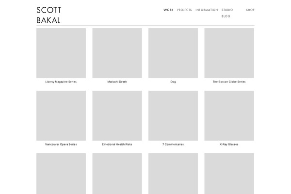 scottbakal.com site used Portfolio2