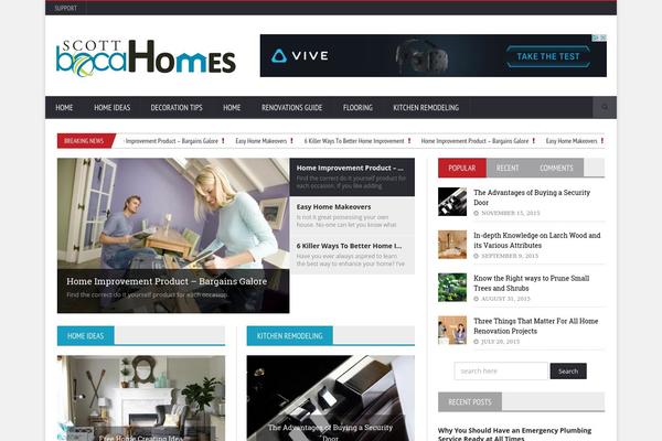 NovoMag theme site design template sample