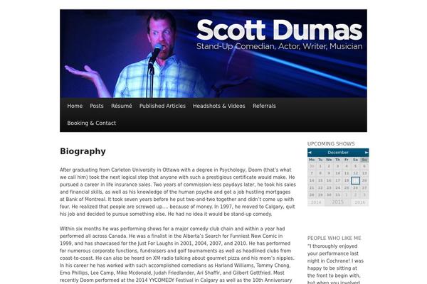 scottdumas.com site used Twenty Eleven
