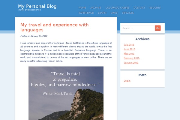Color Palette theme site design template sample