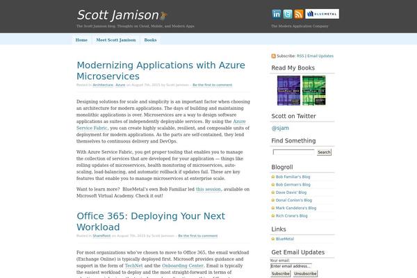 scottjamison.com site used Scott