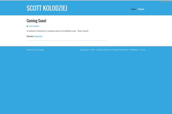 Latitude theme site design template sample