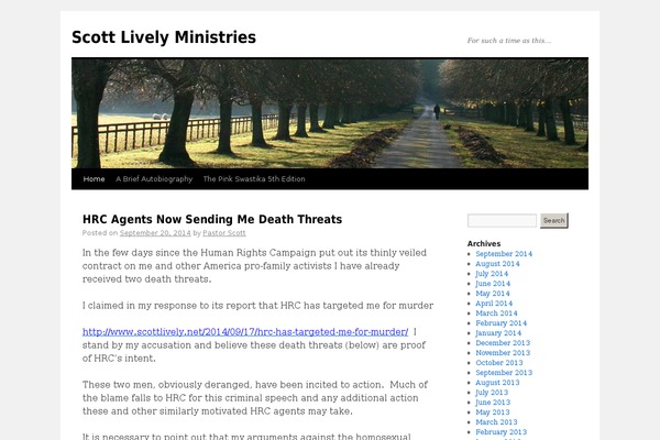 Twenty Ten theme site design template sample
