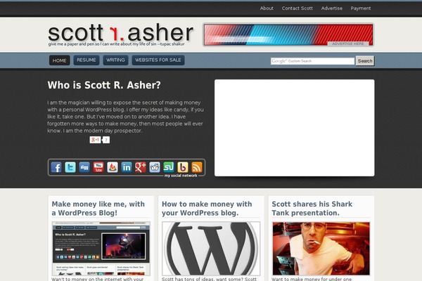 WordPress website example screenshot