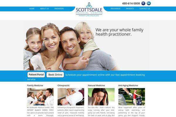 Extensio theme site design template sample